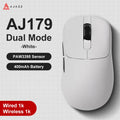 Mouse sem fio AJAZZ AJ179 PRO PAW3395 leve com base de carregamento magnética, mouse gamer ergonômico com macros para PC e laptop.
