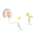 Brinquedo elétrico para gatos com 2 cordas, balanço automático, brinquedo de penas, brinquedo interativo para gatinhos que brincam sozinhos, brinquedo interativo para gatos em formato de lagarta.
