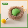 Bola interativa para gatos, bola rolante automática com cauda falsa, recarregável, brinquedo elétrico inteligente para treinamento de cães e gatos, imita um rato.