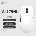 Mouse sem fio AJAZZ AJ179 PRO PAW3395 leve com base de carregamento magnética, mouse gamer ergonômico com macros para PC e laptop.
