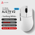 Mouse sem fio AJAZZ AJ179 PRO PAW3395 leve com base de carregamento magnética, mouse gamer ergonômico com macros para PC e laptop.