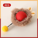 Bola interativa para gatos, bola rolante automática com cauda falsa, recarregável, brinquedo elétrico inteligente para treinamento de cães e gatos, imita um rato.